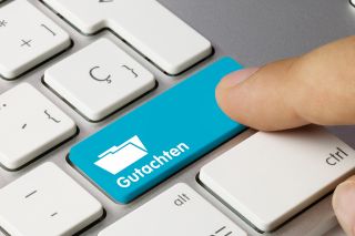 Foto: Tastaturtaste namens Gutachten